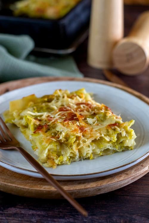 Lasagnes aux poireaux