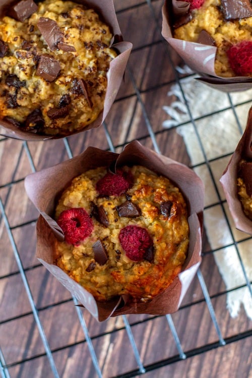 Muffins à l'avoine (sans sucres ajoutés et sans beurre)