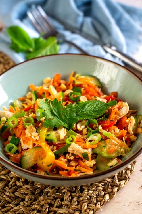 Salade asiatique au poulet