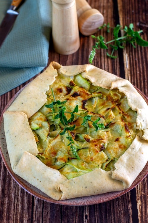 Tarte rustique courgettes et ricotta