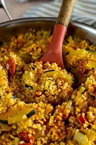 One pot boulghour courgettes et chorizo