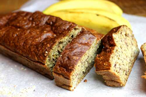 Banana bread à l'avoine- sans gluten, sans lait