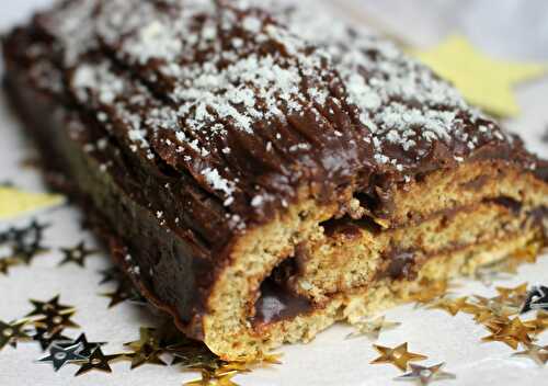 Bûche à la châtaigne et au chocolat