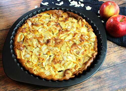 Clafoutis aux pommes et au miel- sans gluten, sans lait