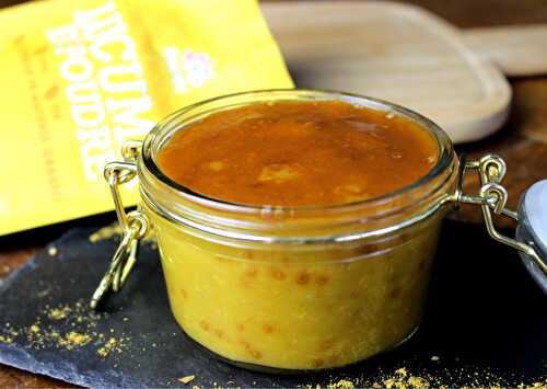 Compote toute jaune: prunes et lucuma