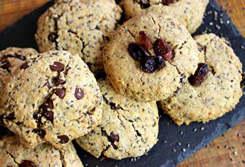 Cookies aux graines de chia- sans gluten, vegan