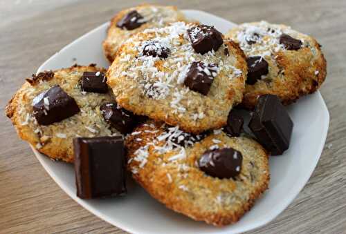 Cookies express à la banane et à la coco râpée