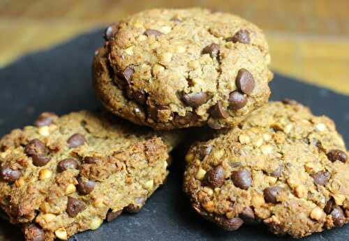 Cookies tout croquants aux graines de lin et au kasha (végans)