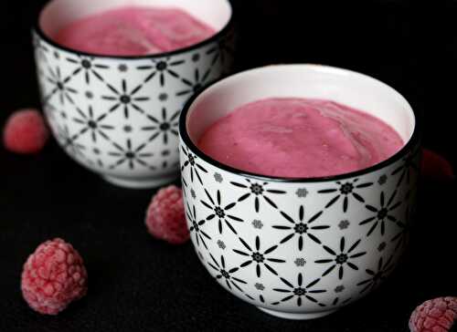 Crèmes soyeuses à la framboise