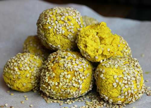 Falafels au curcuma cuits au four