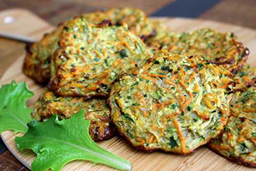 Galettes de légumes cuites au four