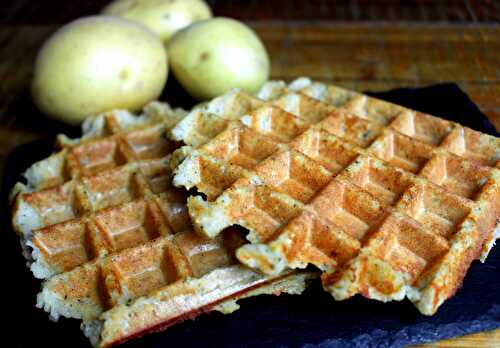 Gaufres de pommes de terre croustillantes- sans gluten, sans lait