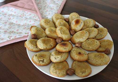 Madeleines à la poudre de noisette- sans gluten, sans lait