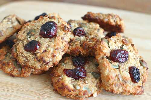 Mini cookies healthy aux cranberrys