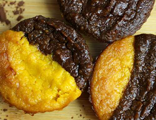 Muffins au potimarron et au cacao-sans gluten, sans lait