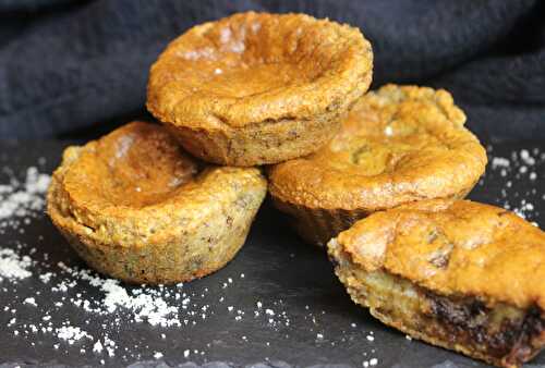 Muffins Moelleux à la banane et aux pépites de chocolat- sans gluten, végans