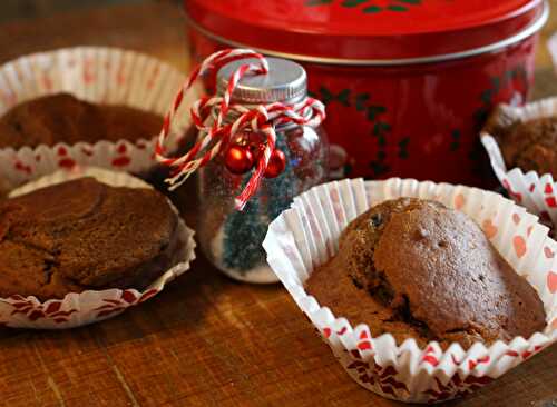 Muffins moelleux à la farine de châtaigne et aux pépites de chocolat
