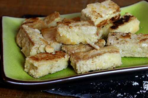Nuggets de tofu fumé à la poudre d'amande- sans gluten, sans lait