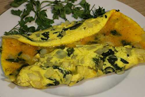 Omelette aux feuilles de blettes- sans gluten, sans lait