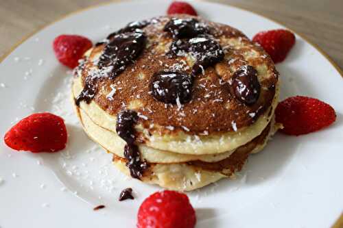 Pancakes à la farine de coco- sans gluten, sans lait