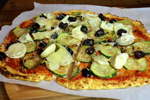 Pizza au chou-fleur- sans gluten, sans lait