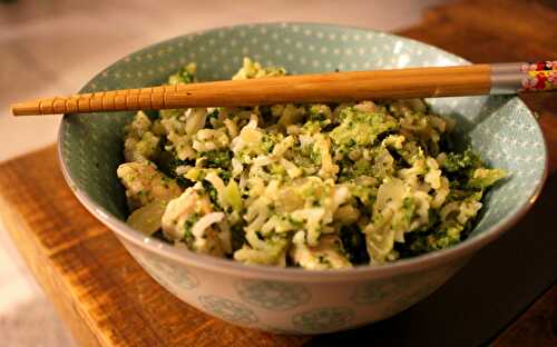 Riz,poulet & brocoli au beurre de cacahuète - Quinoa et Basmati