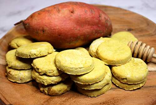 Sablés à la farine de patate douce, au miel et à la fleur d'oranger