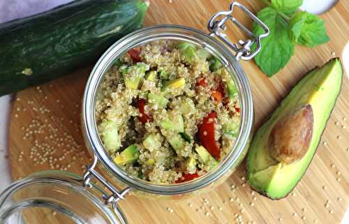 Salade de quinoa- sans gluten, sans lait