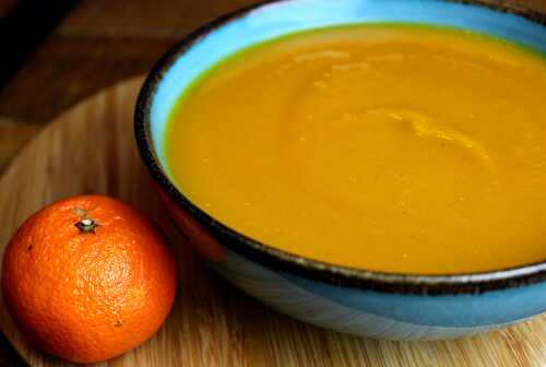 Soupe de butternut au cumin et à la clémentine