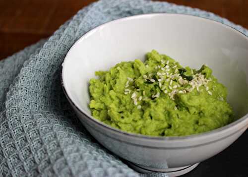 Tartinade de petits pois à la coriandre