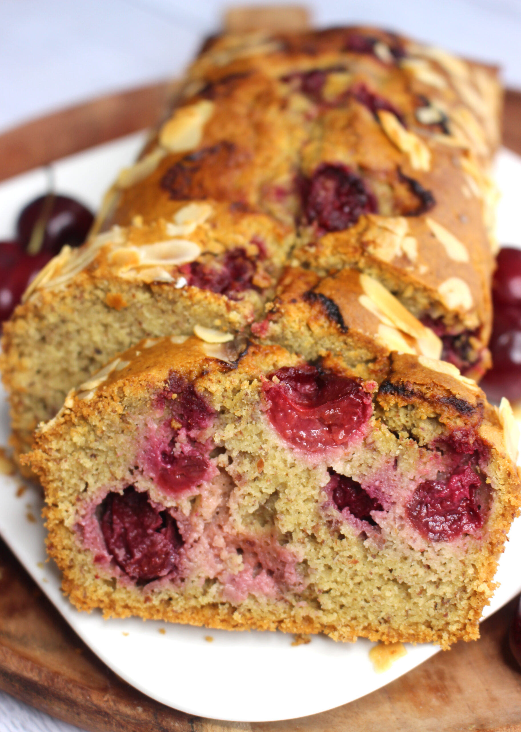 Cake pistache griottes