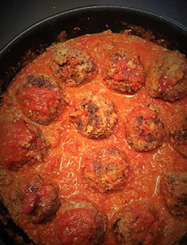 Boulettes de bœuf sauce tomates maison