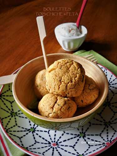 Boulettes pois chiche et feta