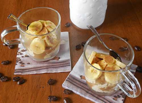 Crèmes de spéculoos au café et banane citronnée [Défi Nos Régions ont du Goût M06]