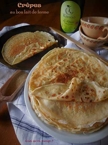 Crêpes au bon lait de ferme