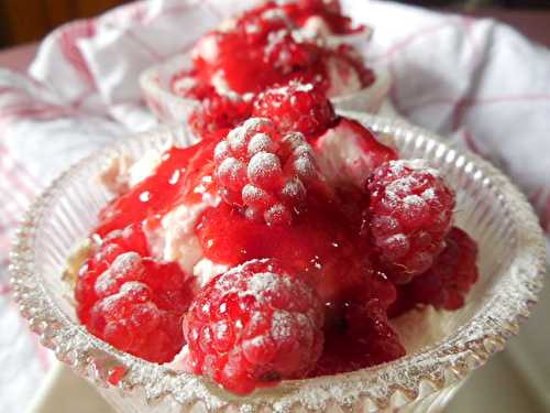 Eton Mess rhubarbe et framboises