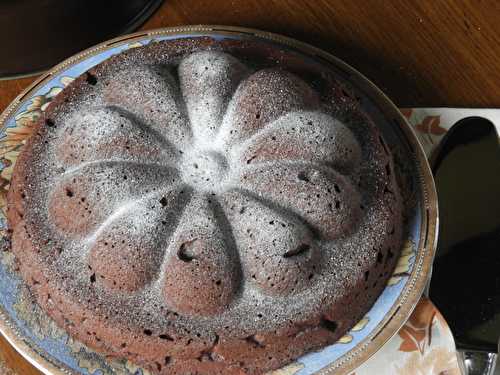 Gâteau au chocolat, comme un Torta Caprese