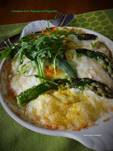 Lasagne asperges et roquette