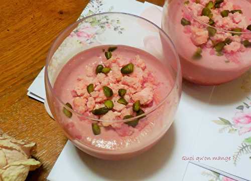 Mousse de framboises aux saveurs orientales