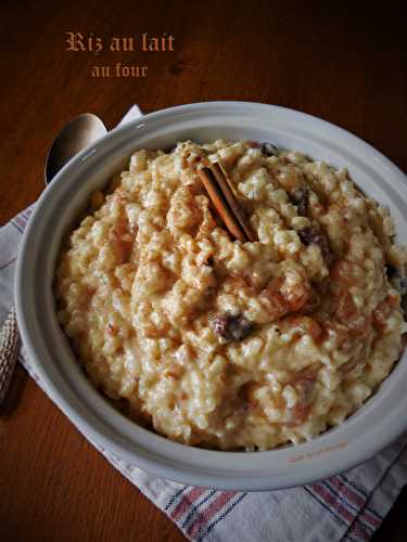 Riz au lait cuit au four