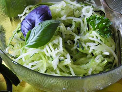 Spaghettis de courgette