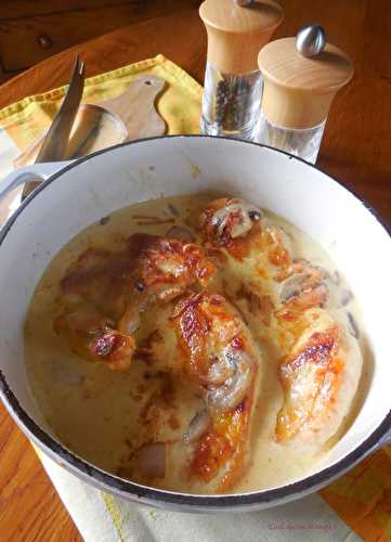 Suprêmes de poulet à la crème au Morbier