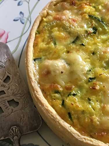 Tarte épaisse à la courgette et Tomme du Nevet