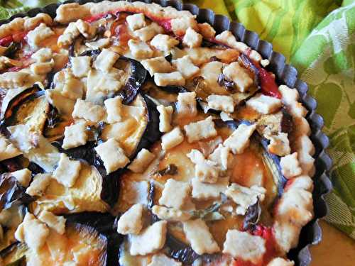 Tarte tomate et aubergine