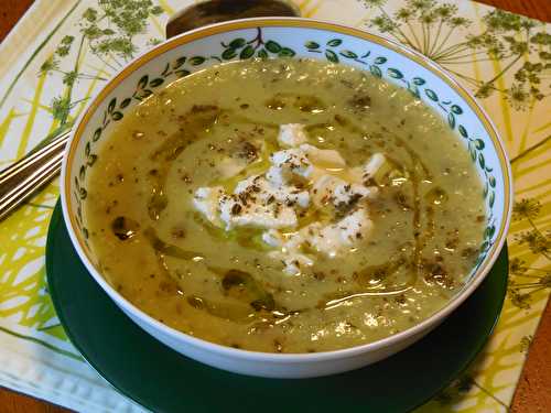 Velouté de courgettes au basilic