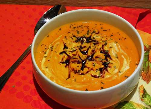 Velouté de potimarron aux herbes de Provence séchées