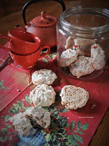 Biscuits meringués amande et noisette