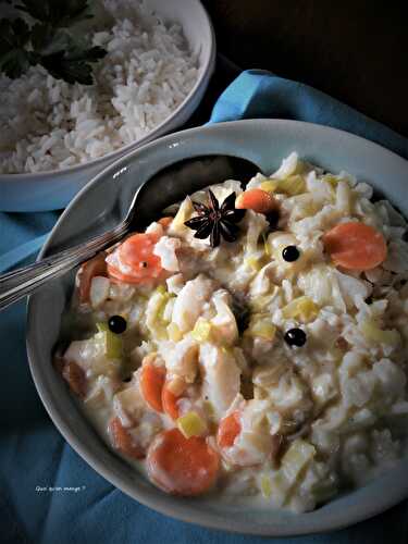 Blanquette de cabillaud aux épices