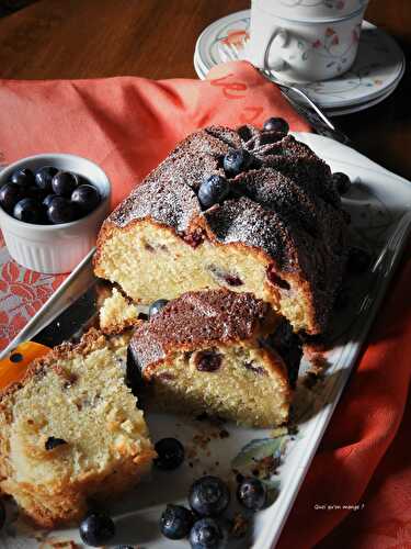 Gâteau yaourt aux myrtilles