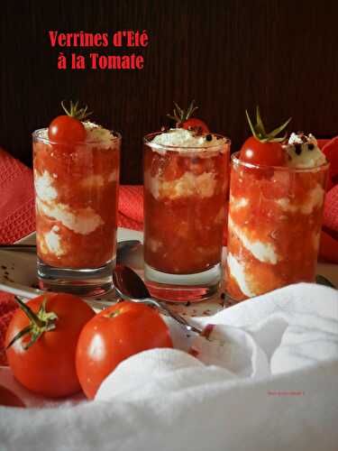 Verrines d’été à la tomate